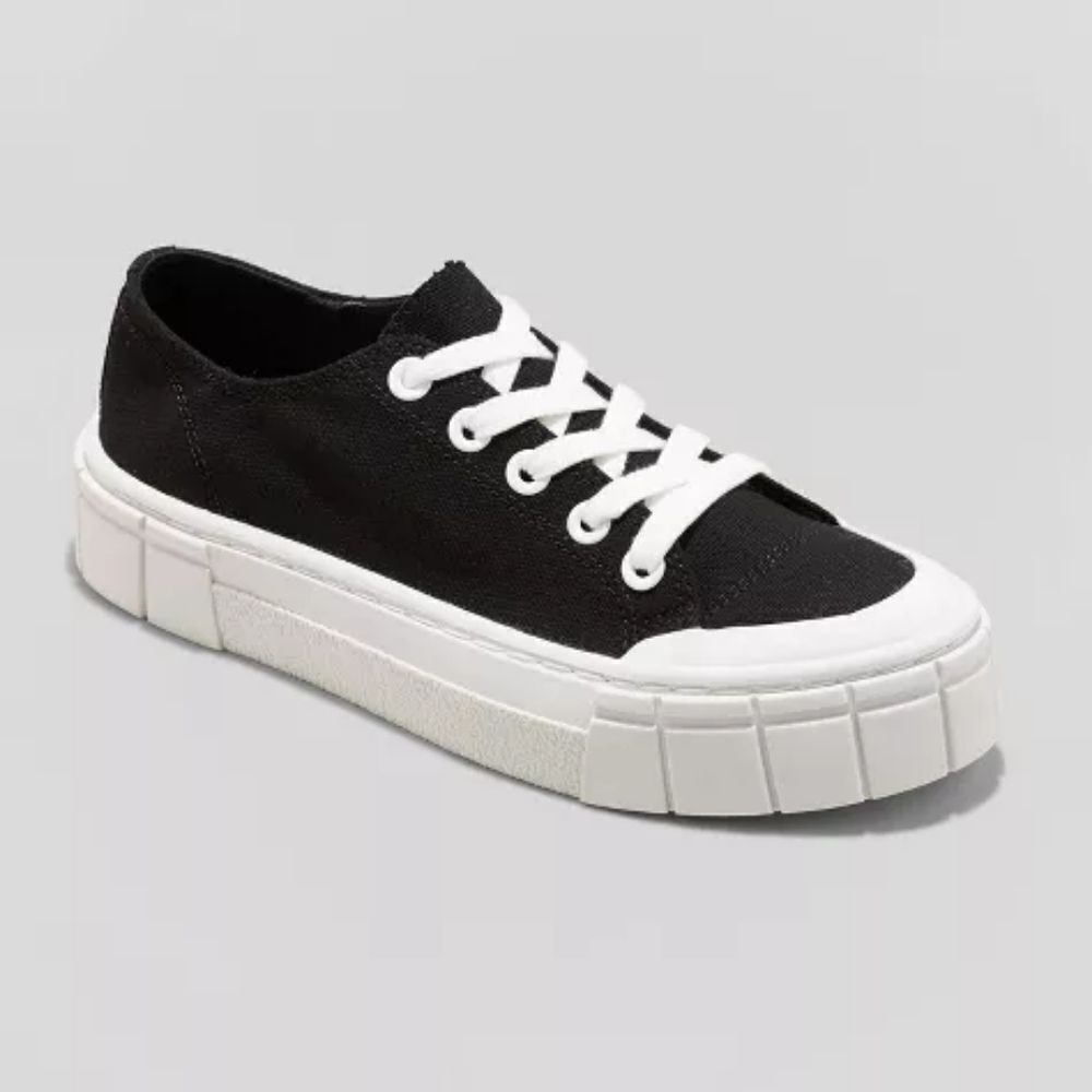 NWT platform canvas sneakers